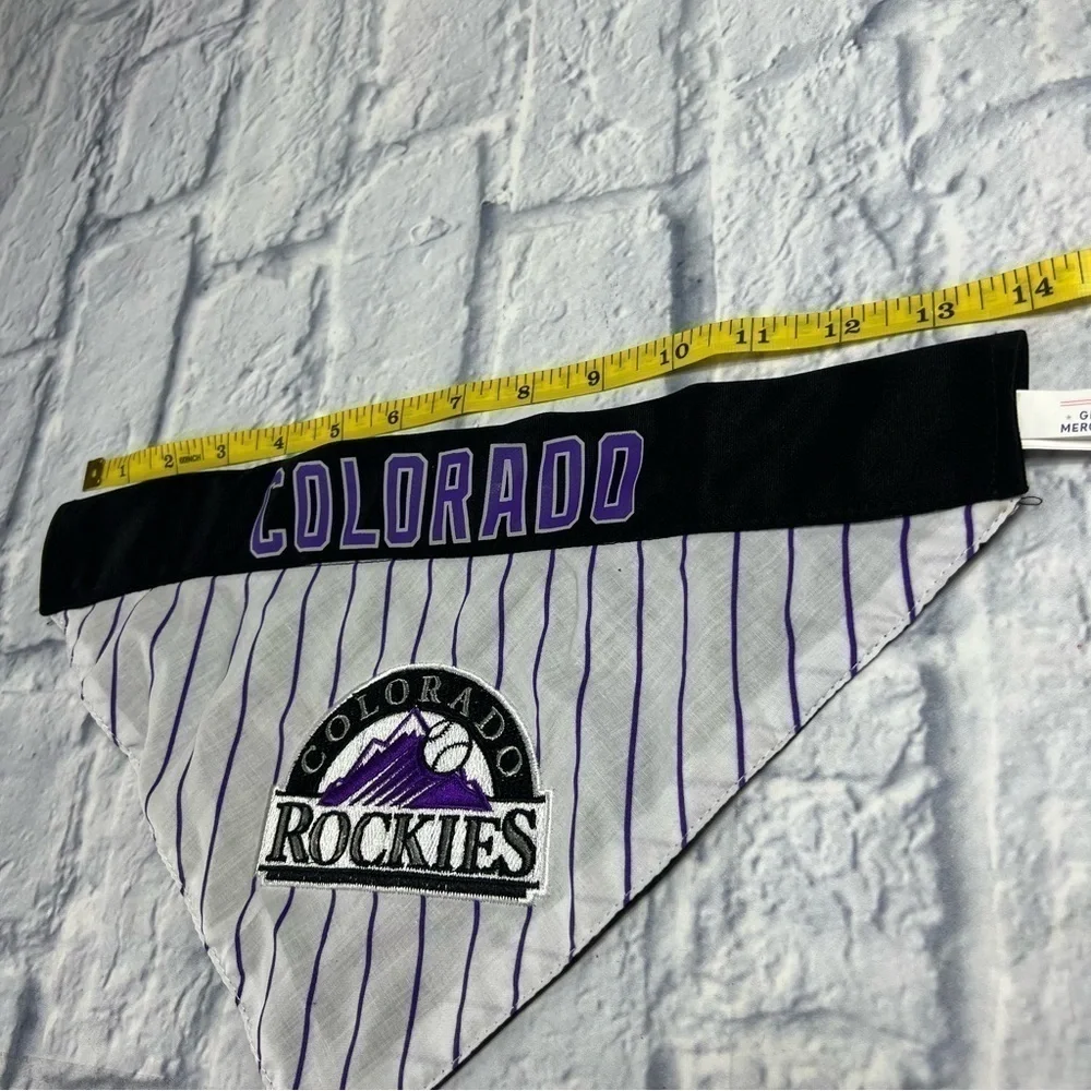 Colorado Rockies bandana for dogs Large to XL